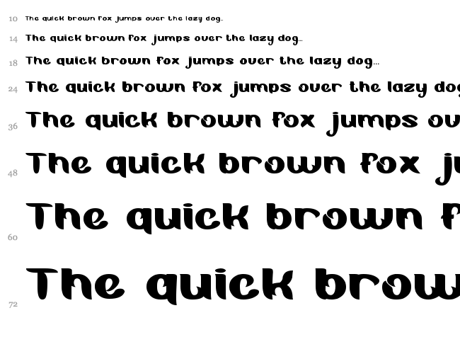 Blue Ocean font waterfall